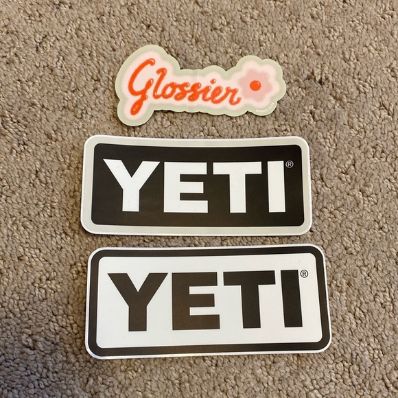 Glossier Yeti Stickers - all three for $5 👄 - Picture 1 of 1